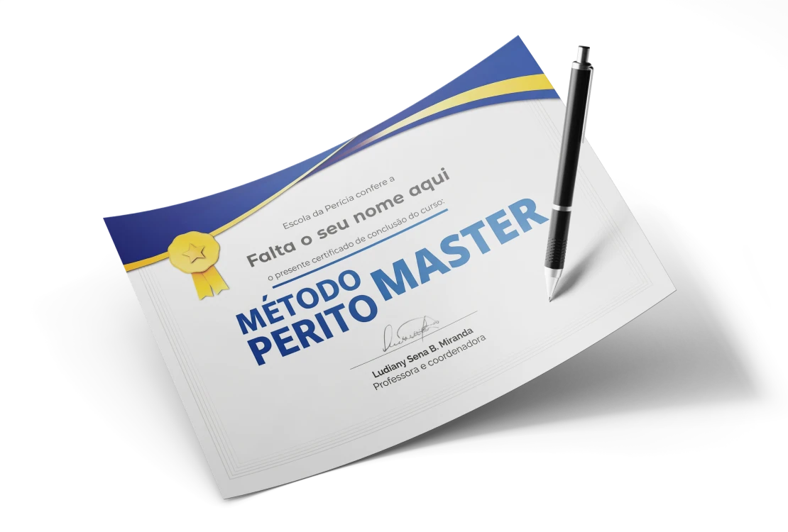 Certificado oficial do Método Perito Master